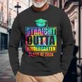 Straight Outta Kindergarten School Graduation Class Of 2024 Long Sleeve T-Shirt Gifts for Old Men