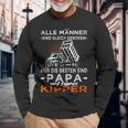 Straßenbauer Echte Männer & Papa Fahren S Langarmshirts Geschenke für alte Männer