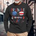 Sunglasses 4Th Of July Patriotic Af Pregnant Pregnancy Long Sleeve T-Shirt Gifts for Old Men