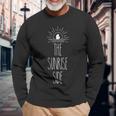 The Sunrise Side Michigan Michigander Lake Huron Long Sleeve T-Shirt Gifts for Old Men