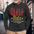 Supporter Lensois Foot Olélé Olala Supporter De Lens T-shirt à manches longues Cadeaux pour les vieillards