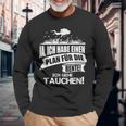 Taucher Rentner Spruch Plan Für Die Rente Ist Tauchen Langarmshirts Geschenke für alte Männer