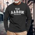 Team Aaron Lifetime Member Family Last Name Long Sleeve T-Shirt Gifts for Old Men