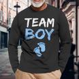Team Boy Gender Reveal Baby Shower Long Sleeve T-Shirt Gifts for Old Men