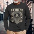 Team Kearns Lifetime Member Kearns Name Personalized Vintage Long Sleeve T-Shirt Gifts for Old Men
