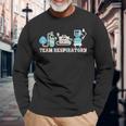 Team Respiratory Therapist Squad Respiratory Therapy Rt Long Sleeve T-Shirt Gifts for Old Men