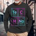 Techno Sintetizador Químico Rave Music Edm Music Festival Camiseta de manga larga Regalos para ancianos