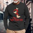 Three French Hens Song 12 Days Christmas Long Sleeve T-Shirt Gifts for Old Men