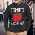 Tomato Whisperer Fathers Day Gardening Dad-Dy Dada Gardener Long Sleeve T-Shirt Gifts for Old Men