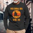 Tonkin Gulf Yacht Club Uss Coral Sea Cva43 Vietnam Veteran Long Sleeve T-Shirt Gifts for Old Men