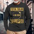 Total Solar Eclipse 2024 America Totality 40824 Astronomy Long Sleeve T-Shirt Gifts for Old Men