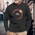 Total Solar Eclipse 2024 Boerne Texas April 8 2024 Long Sleeve T-Shirt Gifts for Old Men