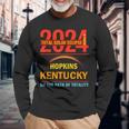 Total Solar Eclipse 2024 Hopkins Kentucky April 8 2024 Long Sleeve T-Shirt Gifts for Old Men