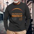 Total Solar Eclipse 2024 Rochester New York Path Of Totality Long Sleeve T-Shirt Gifts for Old Men