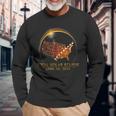 Total Solar Eclipse April 8 2024 America Map Totality Long Sleeve T-Shirt Gifts for Old Men