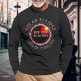 Total Solar Eclipse April 8 2024 New York Path Of Totality Long Sleeve T-Shirt Gifts for Old Men