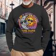 Total Solar Eclipse Chase 2024 Sun Is Getting Mooned Long Sleeve T-Shirt Gifts for Old Men