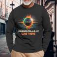 Total Solar Eclipse Retro Niagara Falls New York Ny Long Sleeve T-Shirt Gifts for Old Men