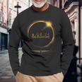 Totality Total Solar Eclipse 2024 Usa Spring April 8 2024 Long Sleeve T-Shirt Gifts for Old Men