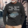 Trabi 601 Two Hands Two Strokes Langarmshirts Geschenke für alte Männer