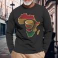 Traditional African Drumming Black History African Drum Long Sleeve T-Shirt Gifts for Old Men