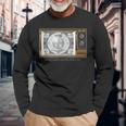 Tv Test Pattern Color Bars Old Television Long Sleeve T-Shirt Gifts for Old Men