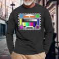 Tv Test Pattern Long Sleeve T-Shirt Gifts for Old Men