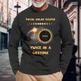 Twice In A Lifetime America Solar Totality Eclipse 2024 Long Sleeve T-Shirt Gifts for Old Men Twice In A Lifetime America Solar Totality Eclipse 2024 Long Sleeve T-Shirt Gifts for Old Men