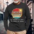 Twice In A Lifetime Solar Eclipse 2024 Totality 2017 Boys Long Sleeve T-Shirt Gifts for Old Men