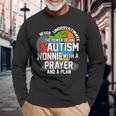 Never Underestimate The Power Of An Autism Nonnie Long Sleeve T-Shirt Gifts for Old Men