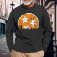 Unique Orange & White Tennessee State Flag Knoxville Skyline Long Sleeve T-Shirt Gifts for Old Men