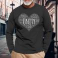 Unity Day Orange Heart Anti Bullying Long Sleeve T-Shirt Gifts for Old Men