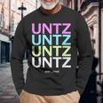 Untz Untz Rave Festival Techno Langarmshirts Geschenke für alte Männer