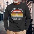 Us Navy Corpsman Proud Uncle Vintage Long Sleeve T-Shirt Gifts for Old Men
