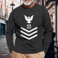 Us Navy Petty Officer First Class Long Sleeve T-Shirt Gifts for Old Men
