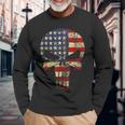 Us Navy Seals Seals Team Merica Flag Long Sleeve T-Shirt Gifts for Old Men