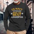 Us Navy Veterans Make The Best Grandpas Faded Grunge Long Sleeve T-Shirt Gifts for Old Men