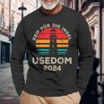 Usedom 2024 Inselreif Leuchtturm Motiv Langarmshirts Geschenke für alte Männer