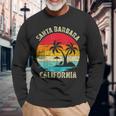 Vacaciones Familiaresintage Retro California Santa Barbara Beach Camiseta de manga larga Regalos para ancianos