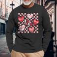 Valentine You Are Loved Worthy Enough Candy Heart Teacher Long Sleeve T-Shirt Gifts for Old Men