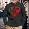 Valentines Day Kansas City Heart I Love Kc Women's Top Long Sleeve T-Shirt Gifts for Old Men