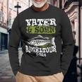 Vater & Sohn Angeltour 2024 Papa Angelnatertag Angler Langarmshirts Geschenke für alte Männer