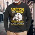 Vater & Sohn Nicht Immer Einer Minung Aber Father & Langarmshirts Geschenke für alte Männer