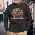 Vatertag Lustiger PapasaurusRex Dinosaurier Papa Familie Langarmshirts Geschenke für alte Männer