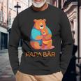 Vatertagater Sohn Tochter Sohn Papa Bär Kapuzenjacke Langarmshirts Geschenke für alte Männer