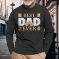 Vatertagaterintage Mustache Best Dad Ever Papa Langarmshirts Geschenke für alte Männer