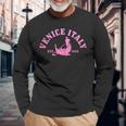 Venice Italy Venezia Italia Vintage Souvenir Italian Long Sleeve T-Shirt Gifts for Old Men