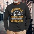 Véritable Bricoleur Humoristique Homme Cadeau Bricoleur T-shirt à manches longues Cadeaux pour les vieillards