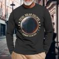 Vermont Total Solar Eclipse April 8 2024 Astronomy Fans Long Sleeve T-Shirt Gifts for Old Men