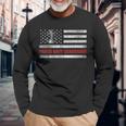 Vintage American Flag Proud Navy Grandaddy Veteran Day Long Sleeve T-Shirt Gifts for Old Men